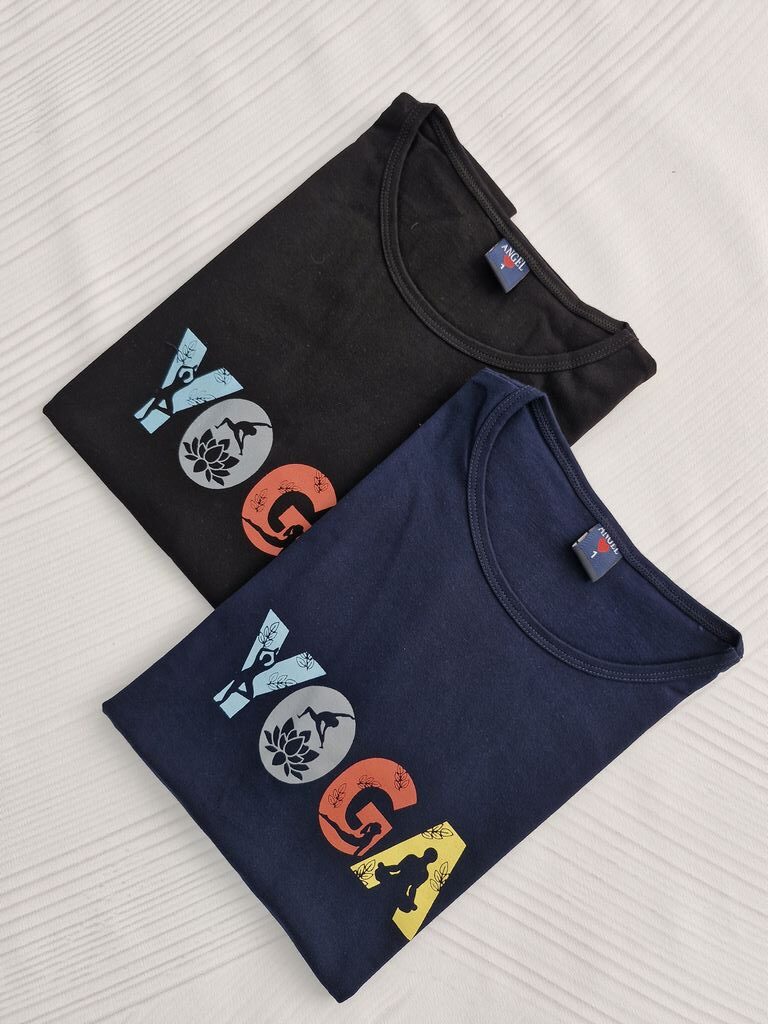 تیشرت طرح یوگا