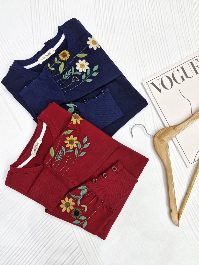 بلوز آستین سه دکمه آفتاب